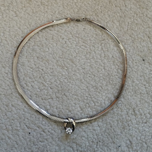 925 sterling silver slide and necklace - Picture 1 of 4